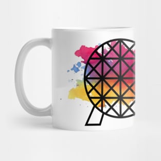 Spaceship Earth - Red Splatter Mug